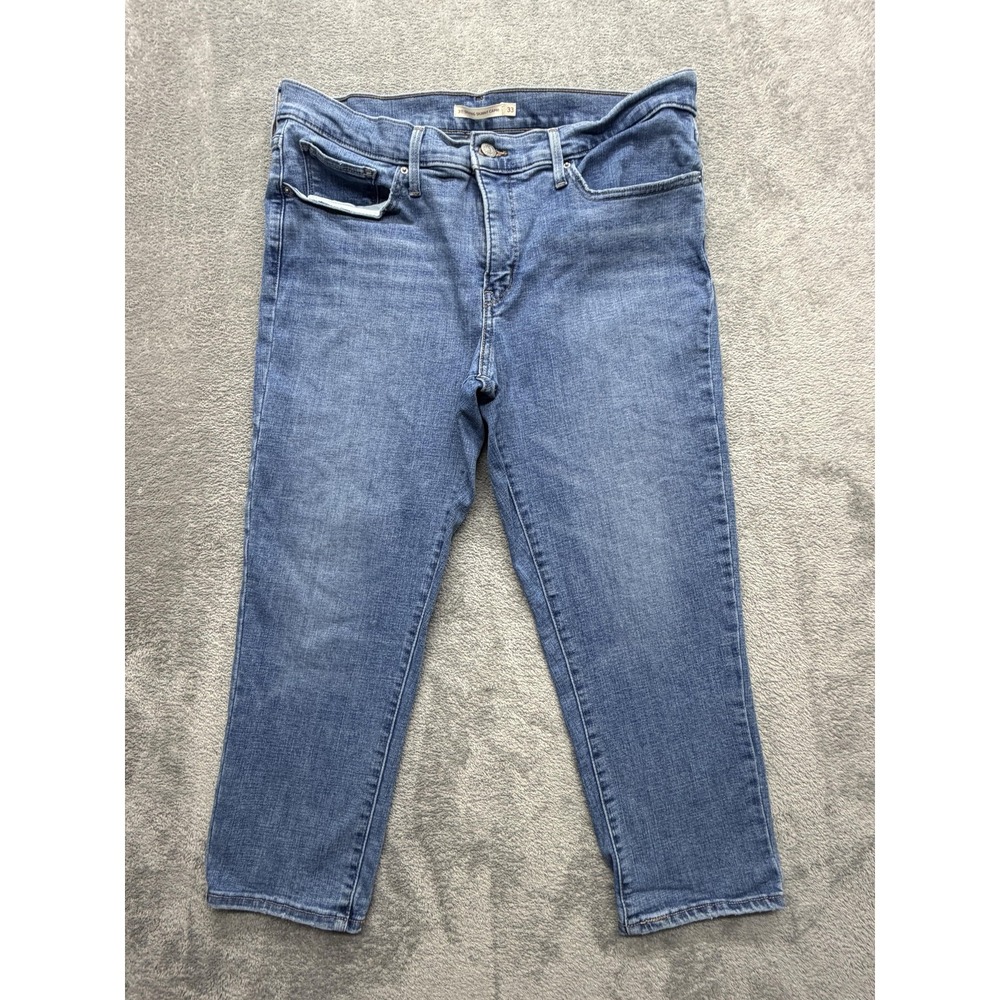 Levi's 311 Jeans‎ Womens Measured 35x23 Light Wash Shaping Skinny Capri